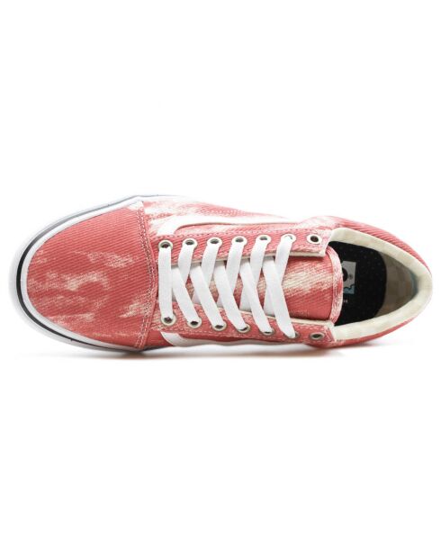 Sneakers en Toile In Bloom ComfyCush Old Skool rose/blanc